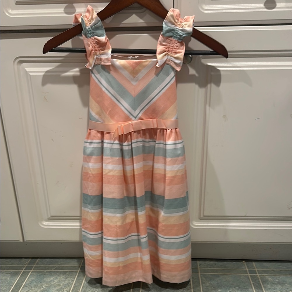 Striped Pastel Kids Dress